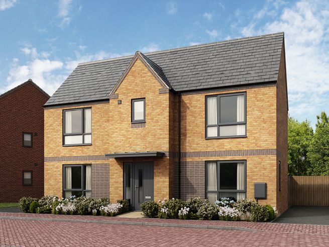 3 bedroom houses - artist's impression subject to change. Computer generated image is representative of the house type and not the specified plot as some details may vary.
